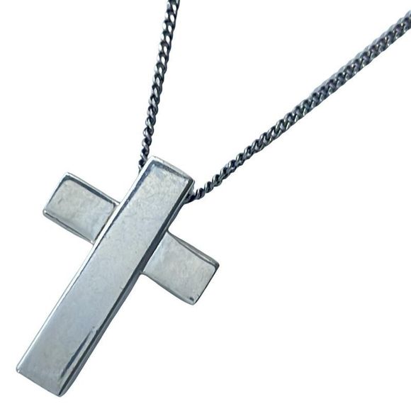 Gucci Necklace - Silver Cross - Picture 3 of 4
